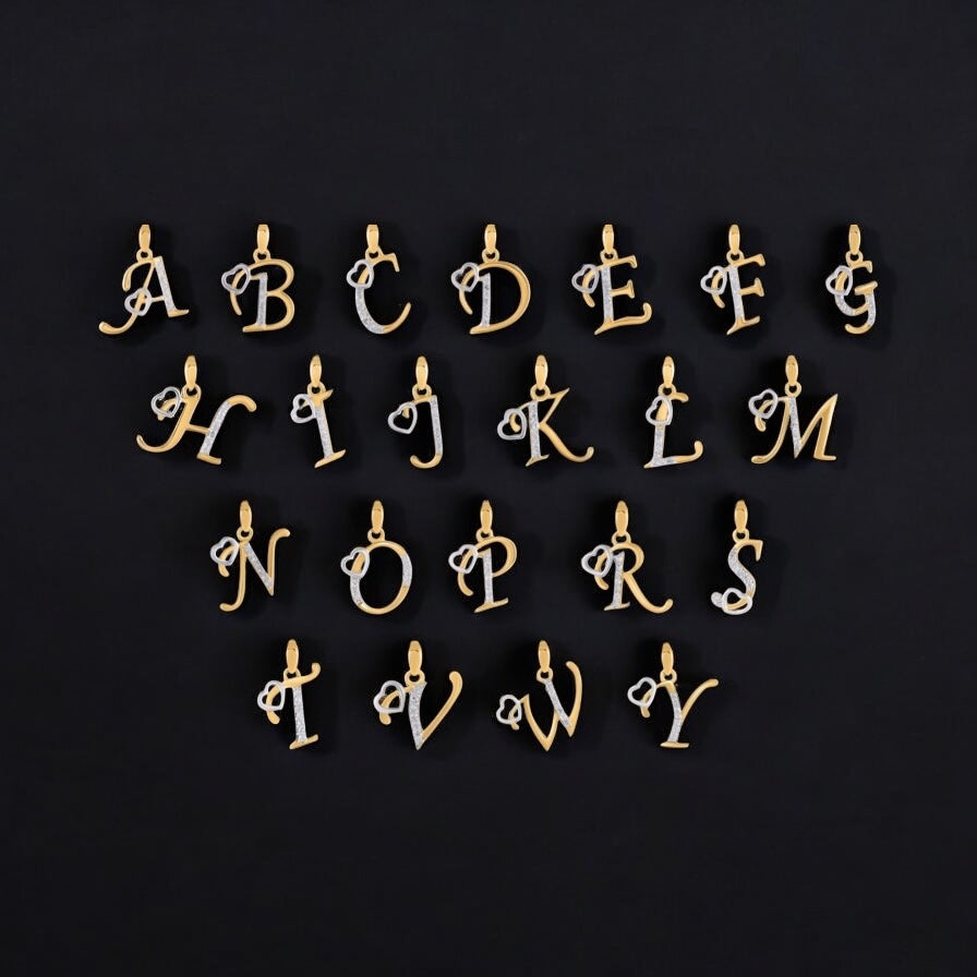 10KT Gold & Diamond Initial Pendant – Personalized Luxury