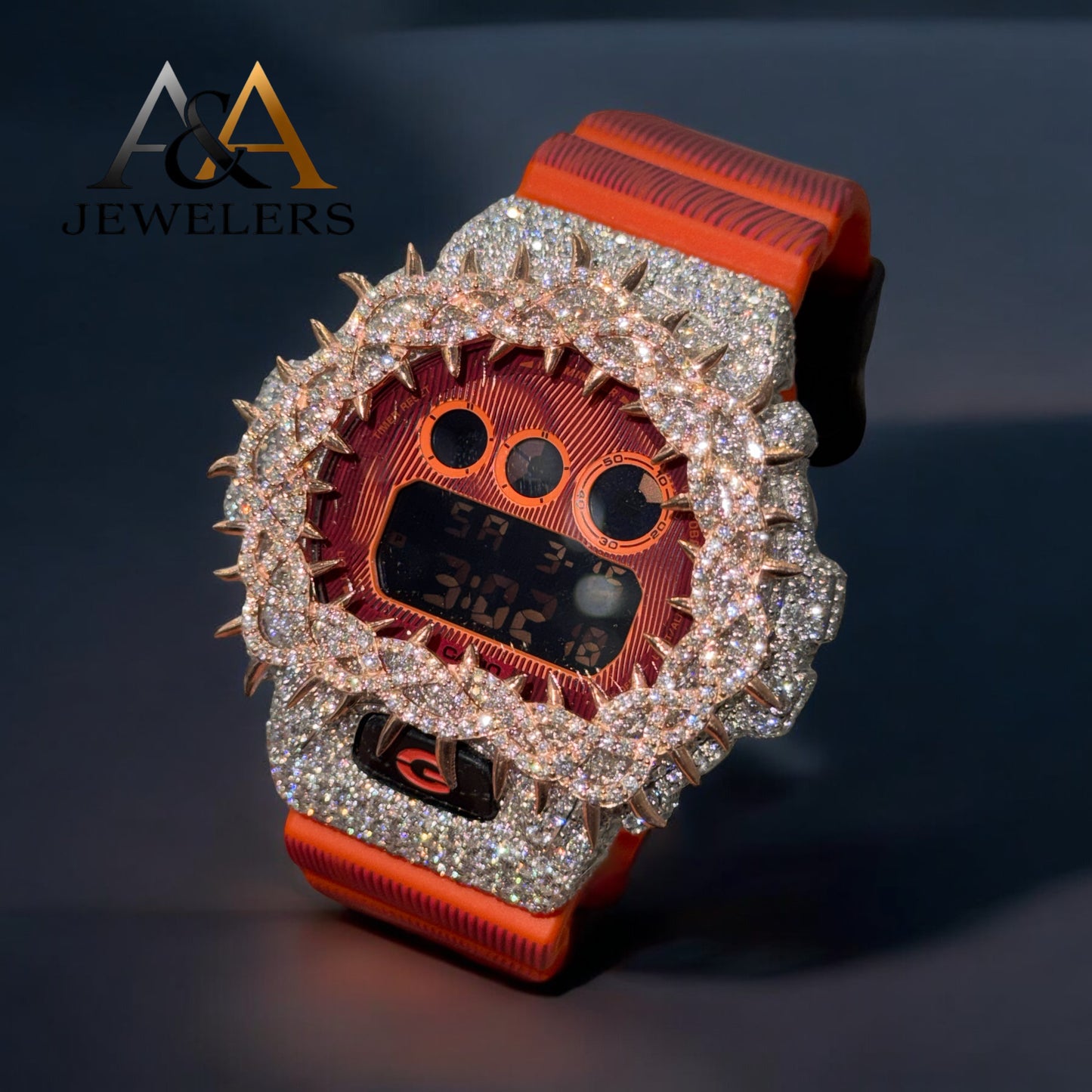 Mossanite Diamond Studded Men Watches | SKUID-MWMDS0001 | A&AJewelers