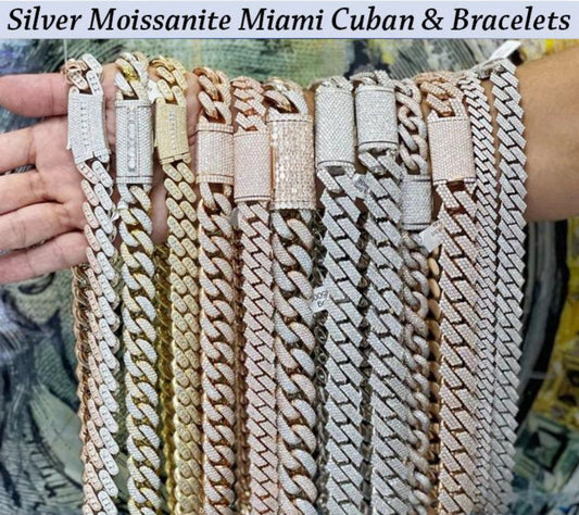 Mossanite Cuban chains